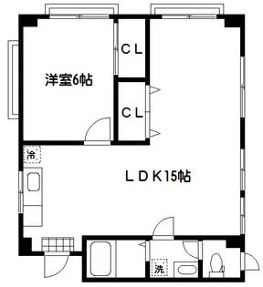 NESビル【6階】の間取り