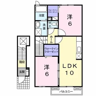 クレドール美咲A【2階】の間取り