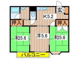 ベルハイム白金【2階】の間取り