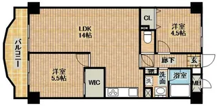 ヴェルドゥミール【4階】の間取り
