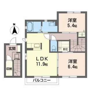 イノセントS II【2階】の間取り