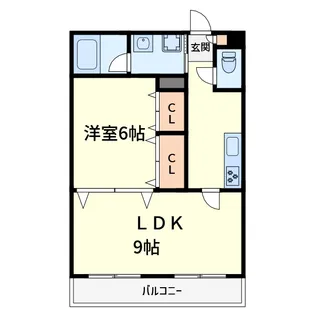 シャルル日吉台【2階】の間取り