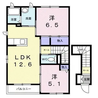 ヴィクトワール【2階】の間取り