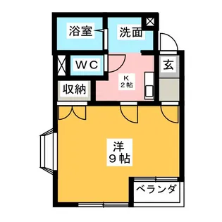 クレバービュー【2階】の間取り