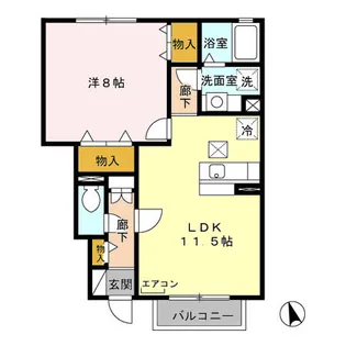 フォレステージ A【1階】の間取り