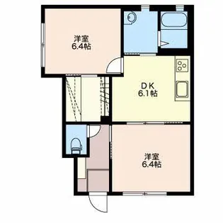 マメゾン サクラ【1階】の間取り