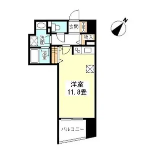 TKフラッツ渋谷【6階】の間取り