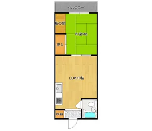 ヴィラ松島【4階】の間取り