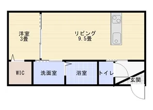 仮称福乃宮アパート【1階】の間取り