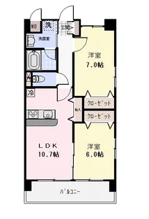 メゾン ド ファミーユ【6階】の間取り