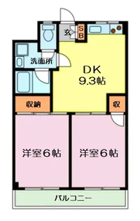 ニューライフ赤塚【2階】の間取り