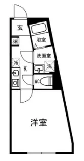 Lotso三ノ輪【3階】の間取り