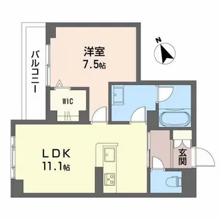 シャーメゾンプレシャス祇園【2階】の間取り