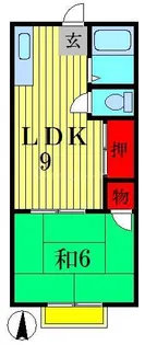 コーポ壷田【2階】の間取り