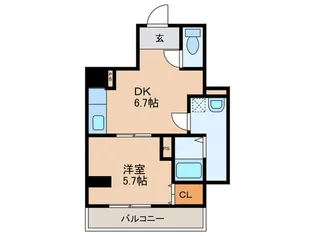 宇宿川平ビル【5階】の間取り