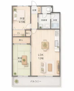 グレイス辻本【4階】の間取り