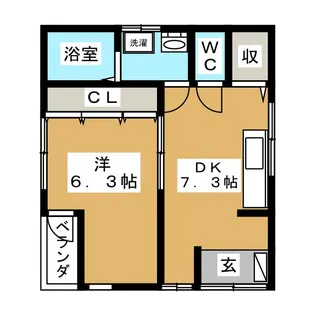 滝野川5アパート【1階】の間取り