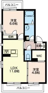 フルール【3階】の間取り