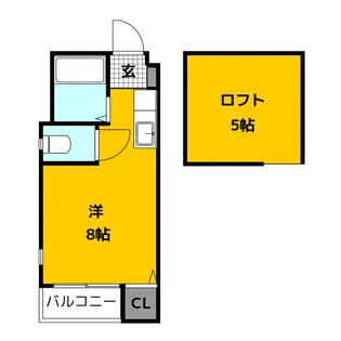 エレガンテ県庁東【2階】の間取り