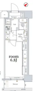 Log浅草(ログ浅草)【5階】の間取り