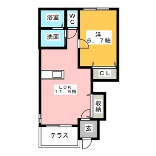 ジュピター【1階】の間取り