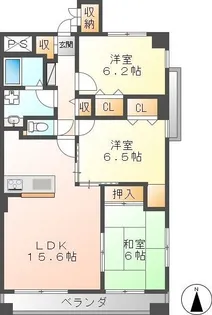フロイデ一宮【8階】の間取り