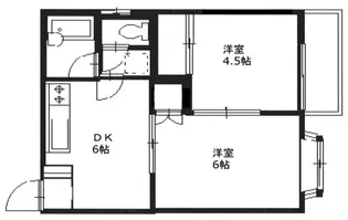 エイハイツGREEN【1階】の間取り