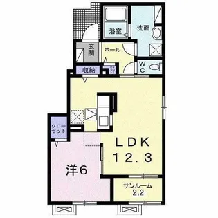 エクラ21【1階】の間取り