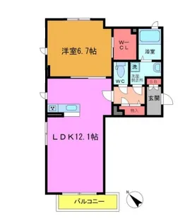 ドルチェヴィータ【2階】の間取り