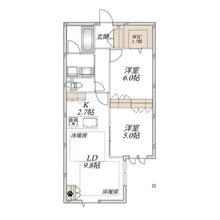 シャルマンSKJ【1階】の間取り