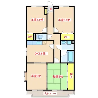 エクセレント朝日【3階】の間取り