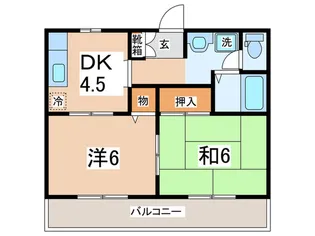 サンガーデン金井B【1階】の間取り