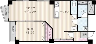 ビレッタ池之端【7階】の間取り