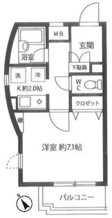 ファイブヒルズ向原【2階】の間取り
