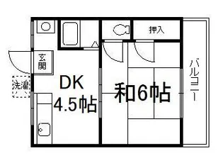 和プレジデント桃山【3階】の間取り