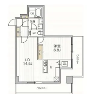 ICON PLACE SHIBAKOUEN アイコンプレイス芝公園【12階】の間取り