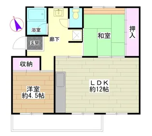 藤の台団地32号棟【3階】の間取り