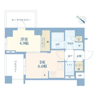 シティインデックス目黒【7階】の間取り