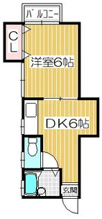 スマイル竹田【1階】の間取り