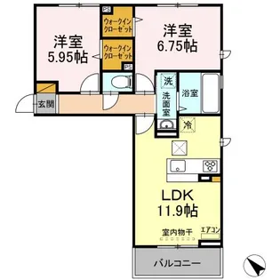 オテール・ロッシュIII?I【1階】の間取り