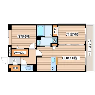 エレット長町【13階】の間取り