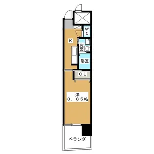 N apartment【5階】の間取り