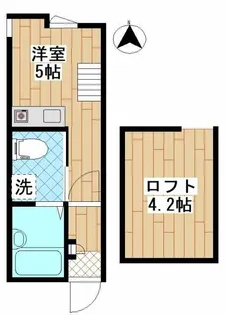 グレースウッド溝口【1階】の間取り