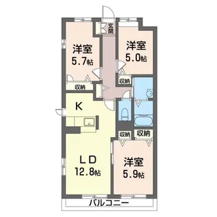 ミューゼ【2階】の間取り