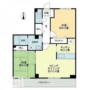 デロス【3階】の間取り