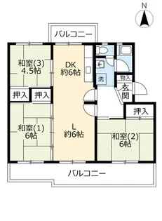 UR保津川【1階】の間取り