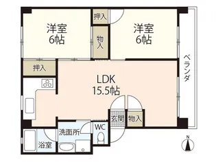 メゾン高崎【2階】の間取り