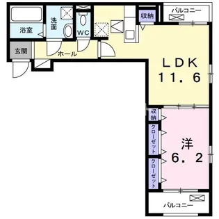ブローテ【3階】の間取り