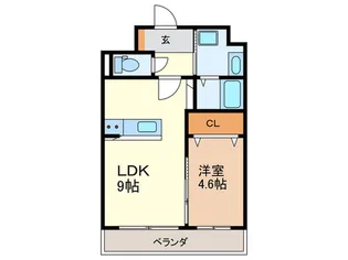 SQUARE井尻SOUTH【4階】の間取り