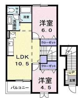 カーサプラシード【2階】の間取り